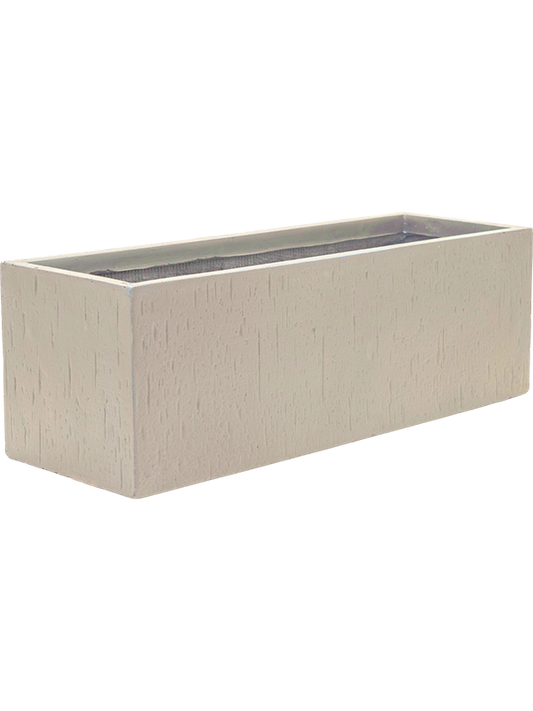 Baq Raindrop Plant Pot 23cm Height 22cm Dia Rectangle Beige
