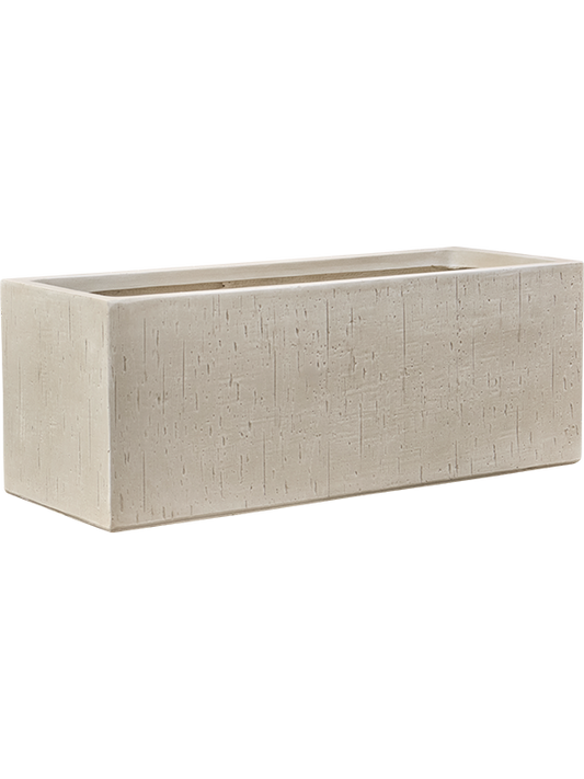 Baq Raindrop Plant Pot 30cm Height 24cm Dia Rectangle Beige