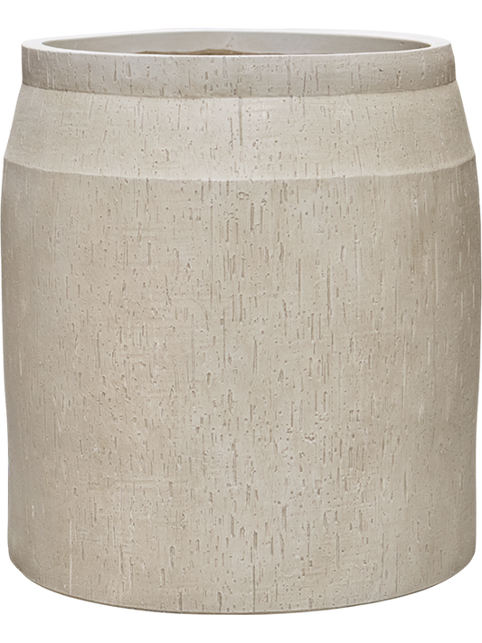 Baq Raindrop Plant Pot 52cm Height 38cm Dia Cylinder Beige