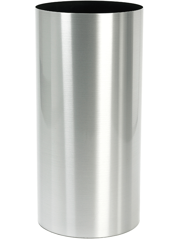 Alure Pilaro Plant Pot 75cm Height 30cm Dia Aluminium brushed lacquered