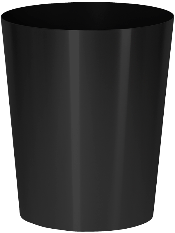 Stiel Conica Plant Pot 57cm Height 47cm Dia With RVS plate with coupling nut M12 RAL 9011 mat