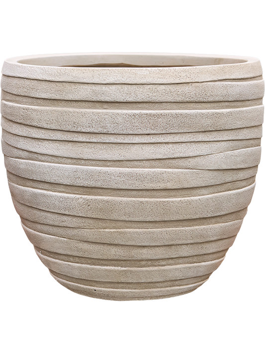 Baq Tornado Plant Pot 32cm Height 31cm Dia Couple Beige