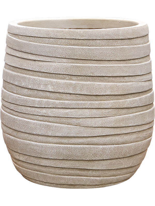 Baq Tornado Plant Pot 32cm Height 24cm Dia Darcy Beige