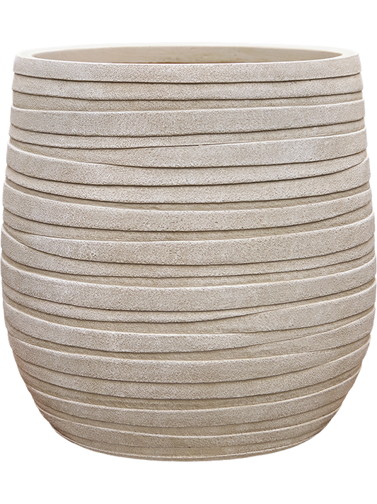 Baq Tornado Plant Pot 44cm Height 35cm Dia Darcy Beige