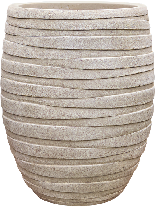 Baq Tornado Plant Pot 45cm Height 27cm Dia Emperor Beige