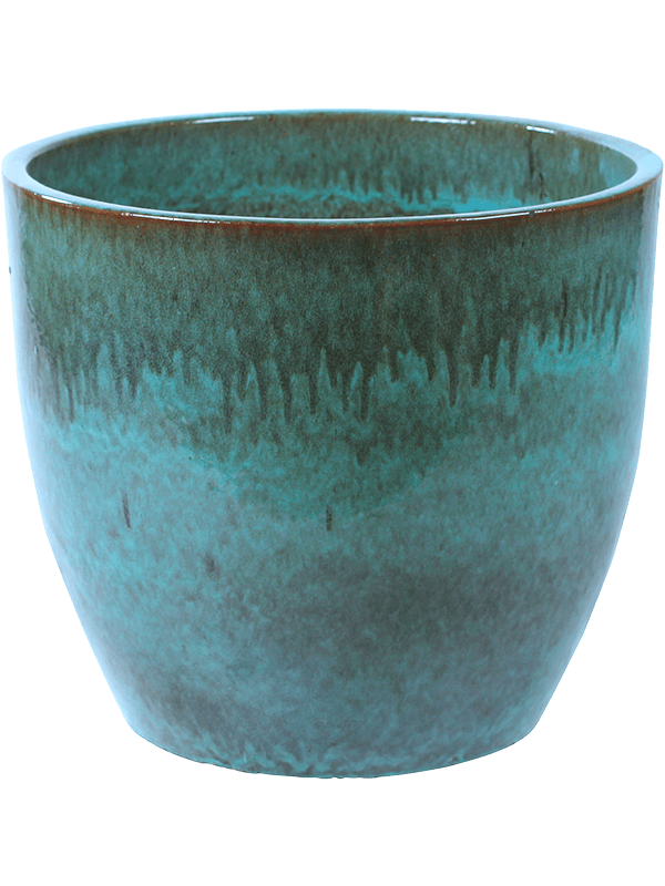 Pure Plant Pot 43cm Height 45cm Dia Couple Turquoise
