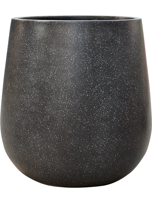 Baq Terrazzo Plant Pot 76cm Height 55cm Dia Balloon Black