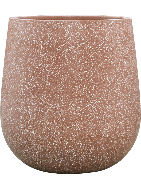 Baq Terrazzo Plant Pot 76cm Height 55cm Dia Balloon Mocha