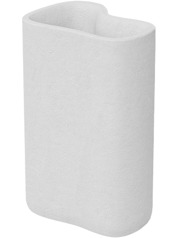 Milos Plant Pot 28cm Height 10cm Dia Nano Tall Planter (stone feeling)