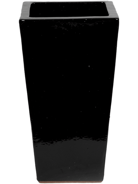 Plain Plant Pot 60cm Height 31cm Dia Kubis Black Shiny