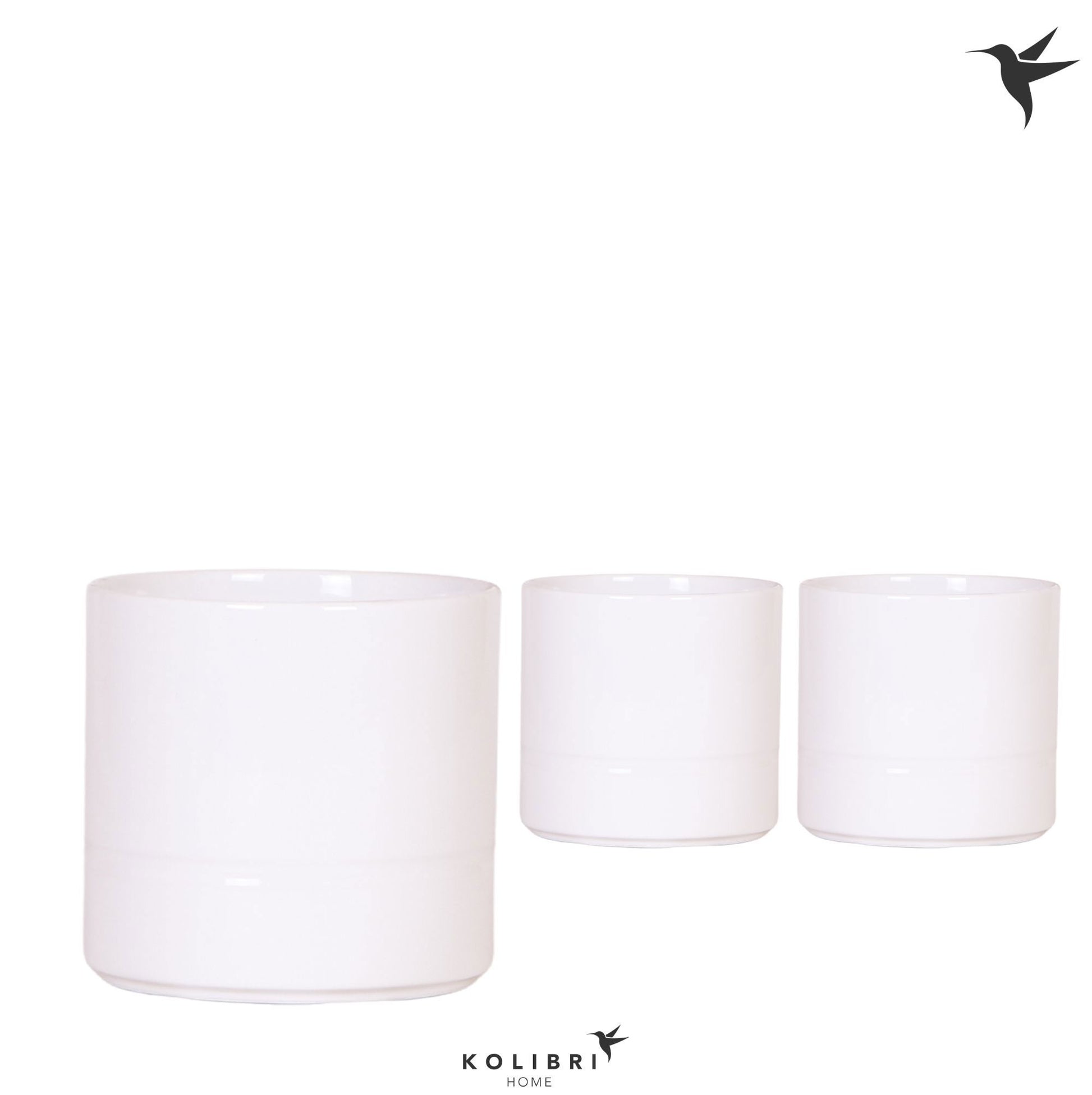 Kolibri Home Pastel pot white 13cm 12cm Pot