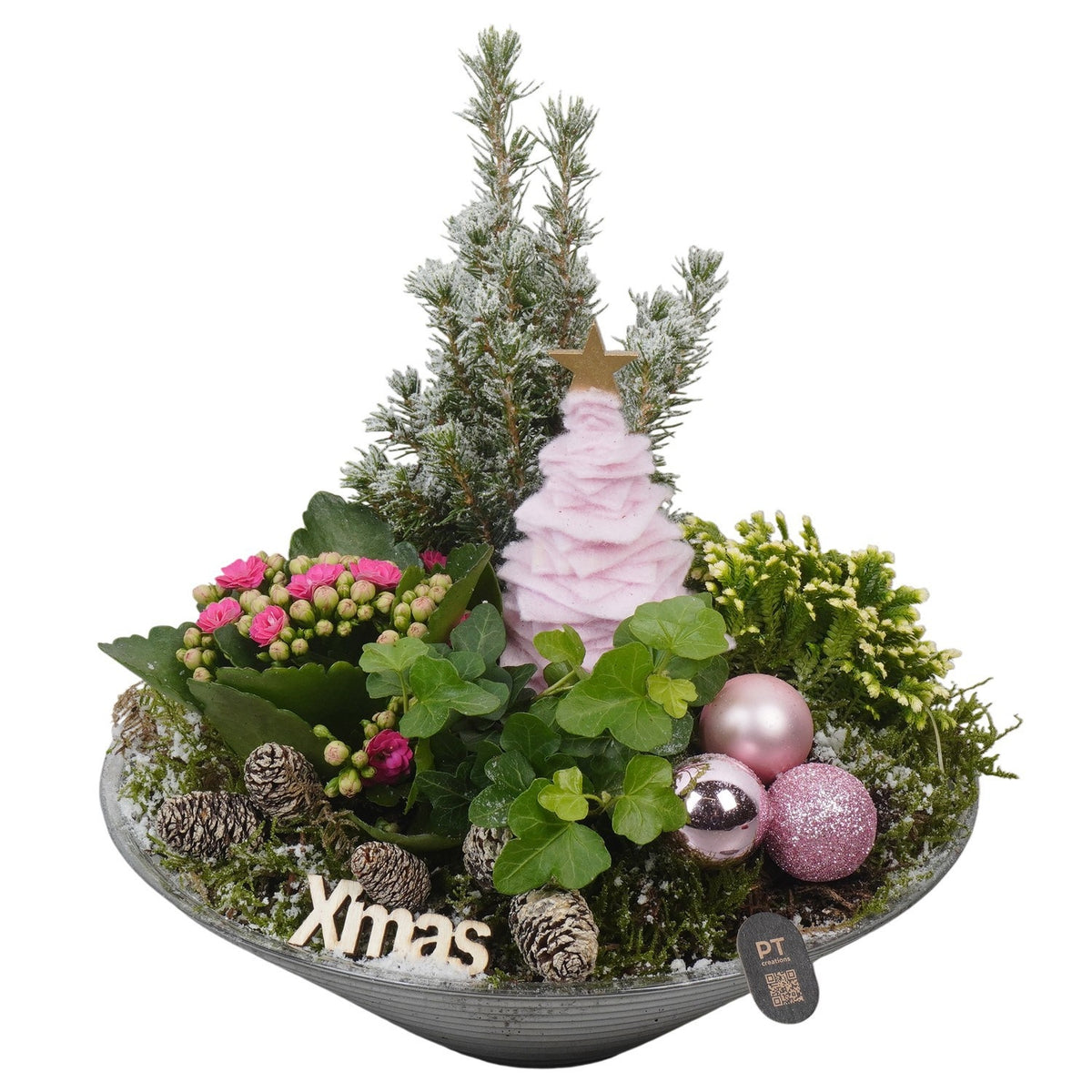 Christmas arrangement 27cm 26cm Pot