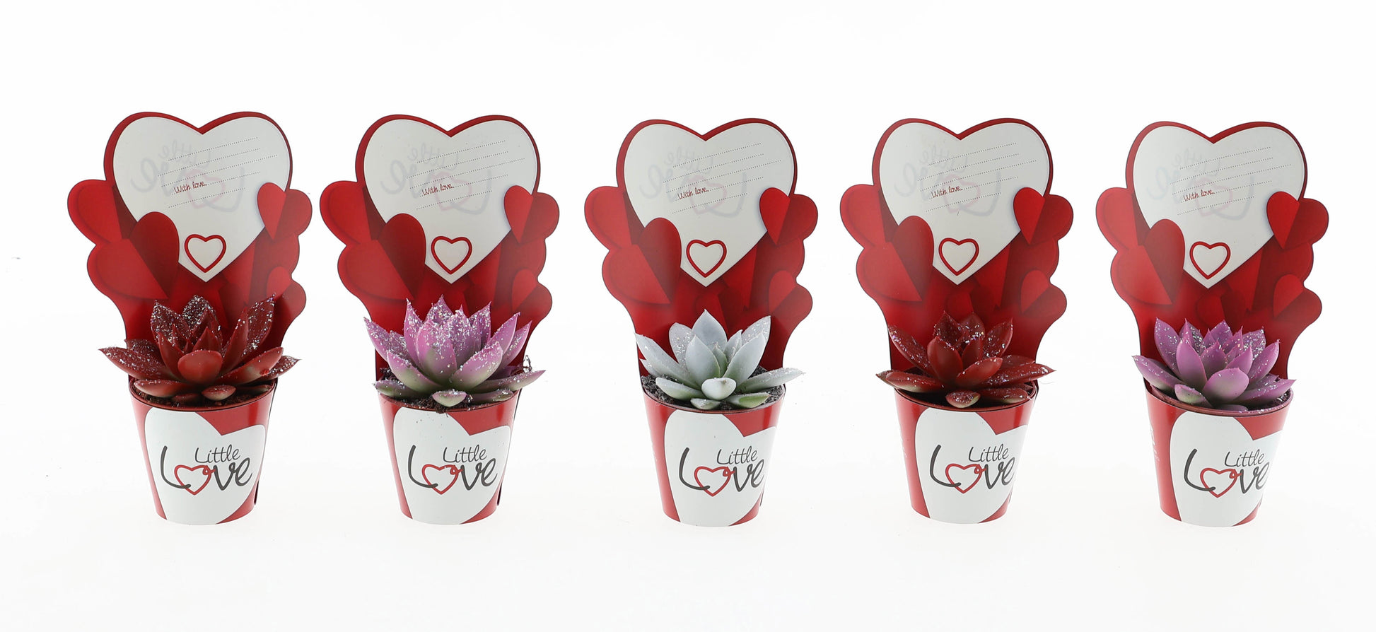 Potcover little love Miranda rainbow + glitter 8cm 505cm Pot