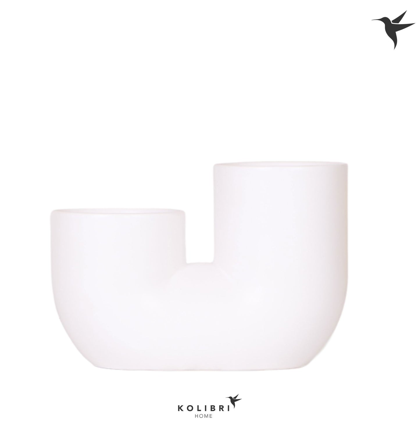 Kolibri Home Tube pot white 16cm 18cm Pot