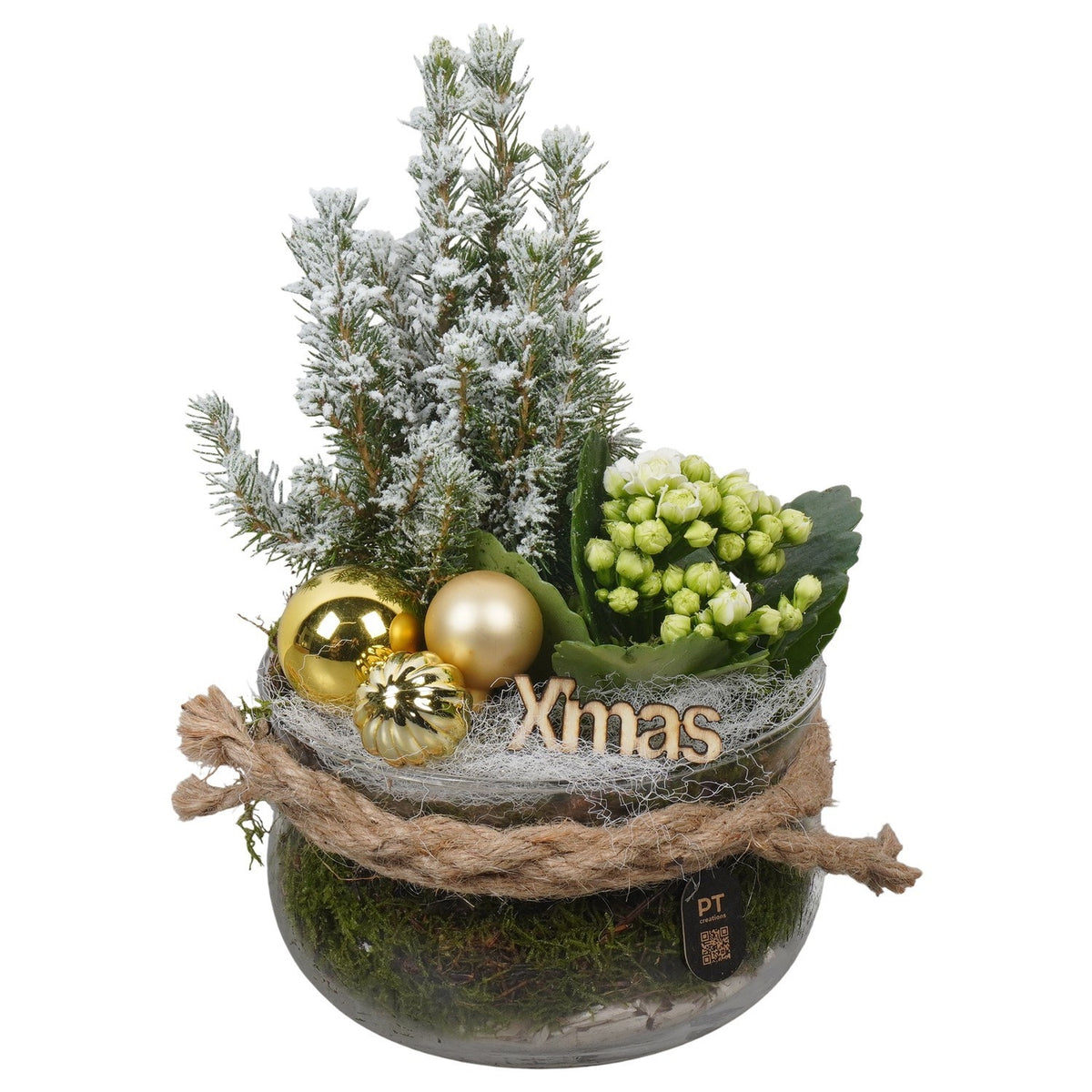 Christmas arrangement 27cm 15cm Pot