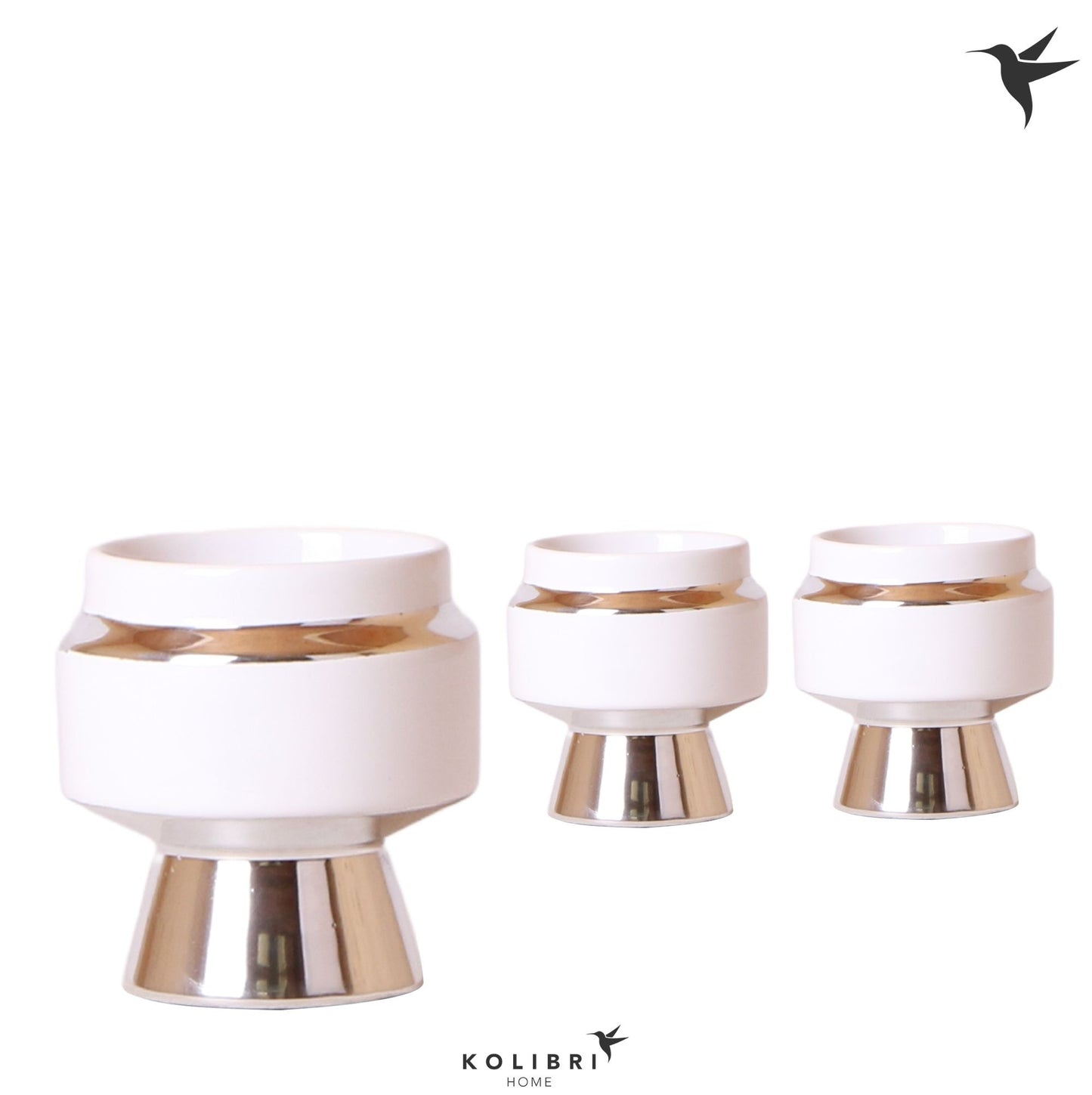 OK Plant Kolibri Home Le Chic pot silver Pack of 12