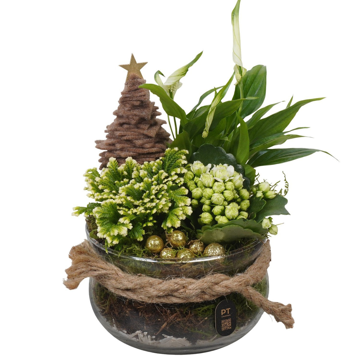 Christmas arrangement 32cm 15cm Pot