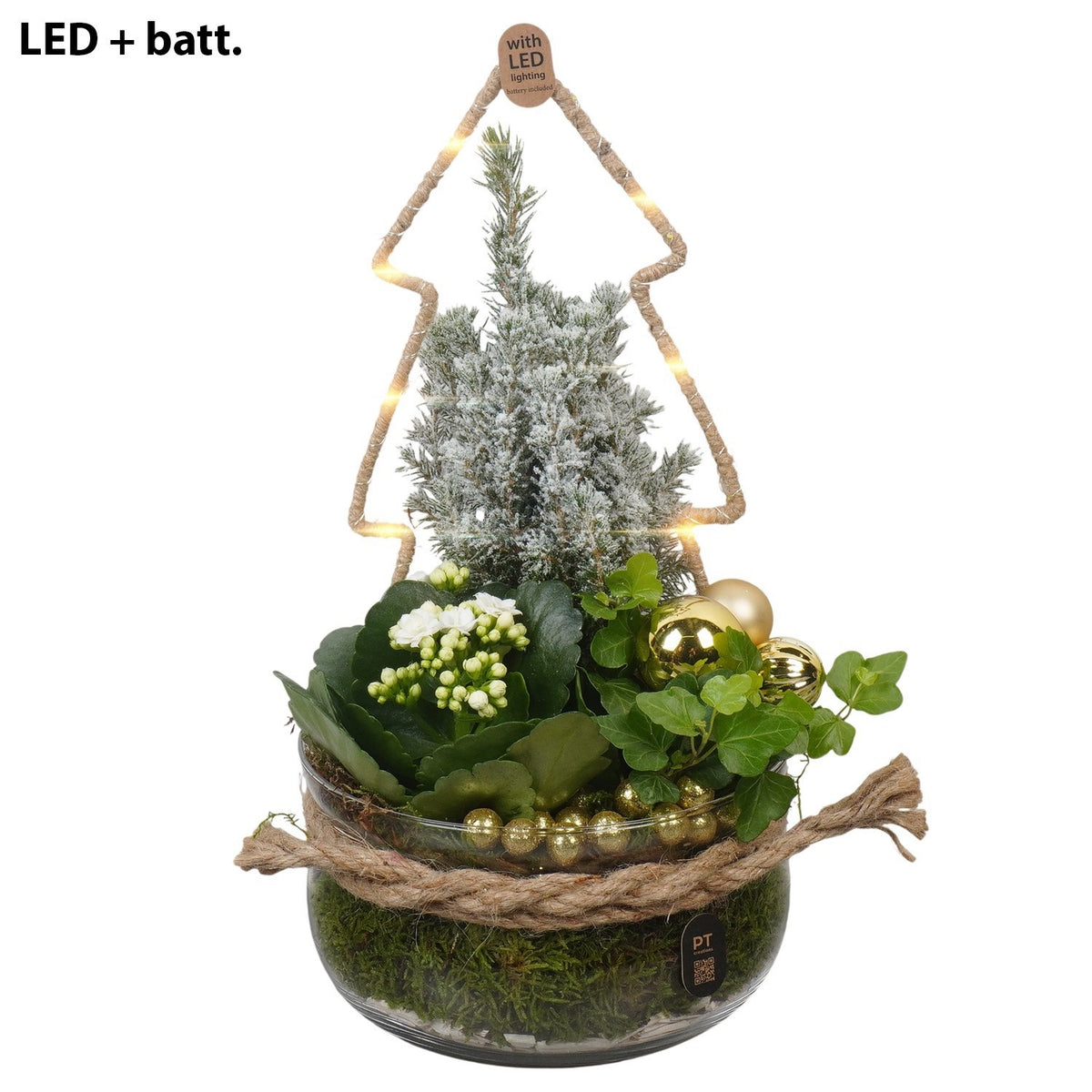 Christmas arrangement 39cm 18cm Pot
