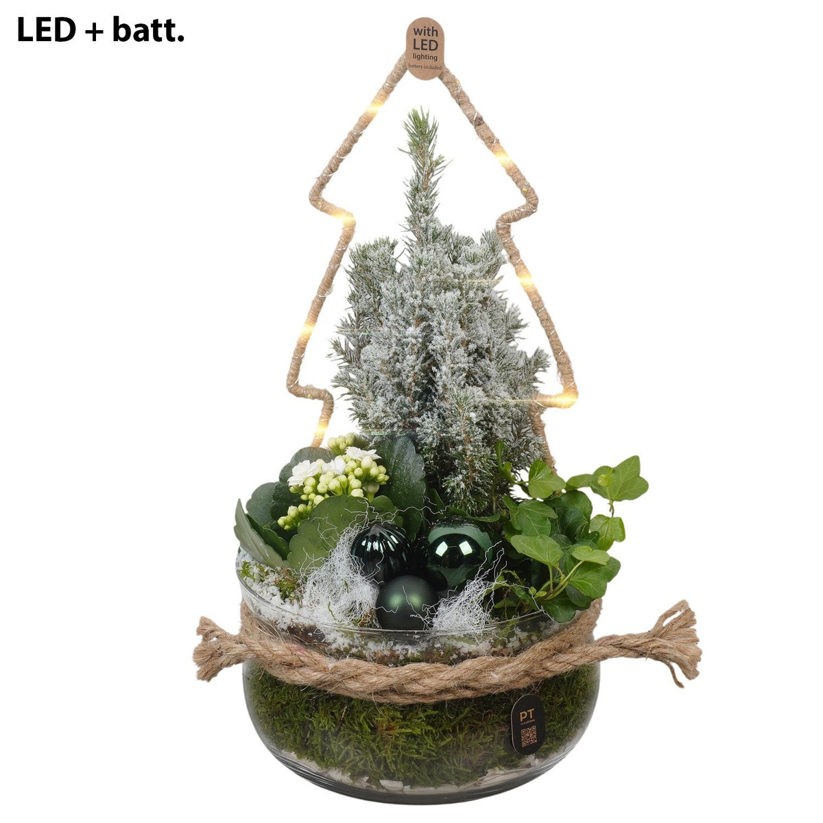 Christmas arrangement 39cm 18cm Pot