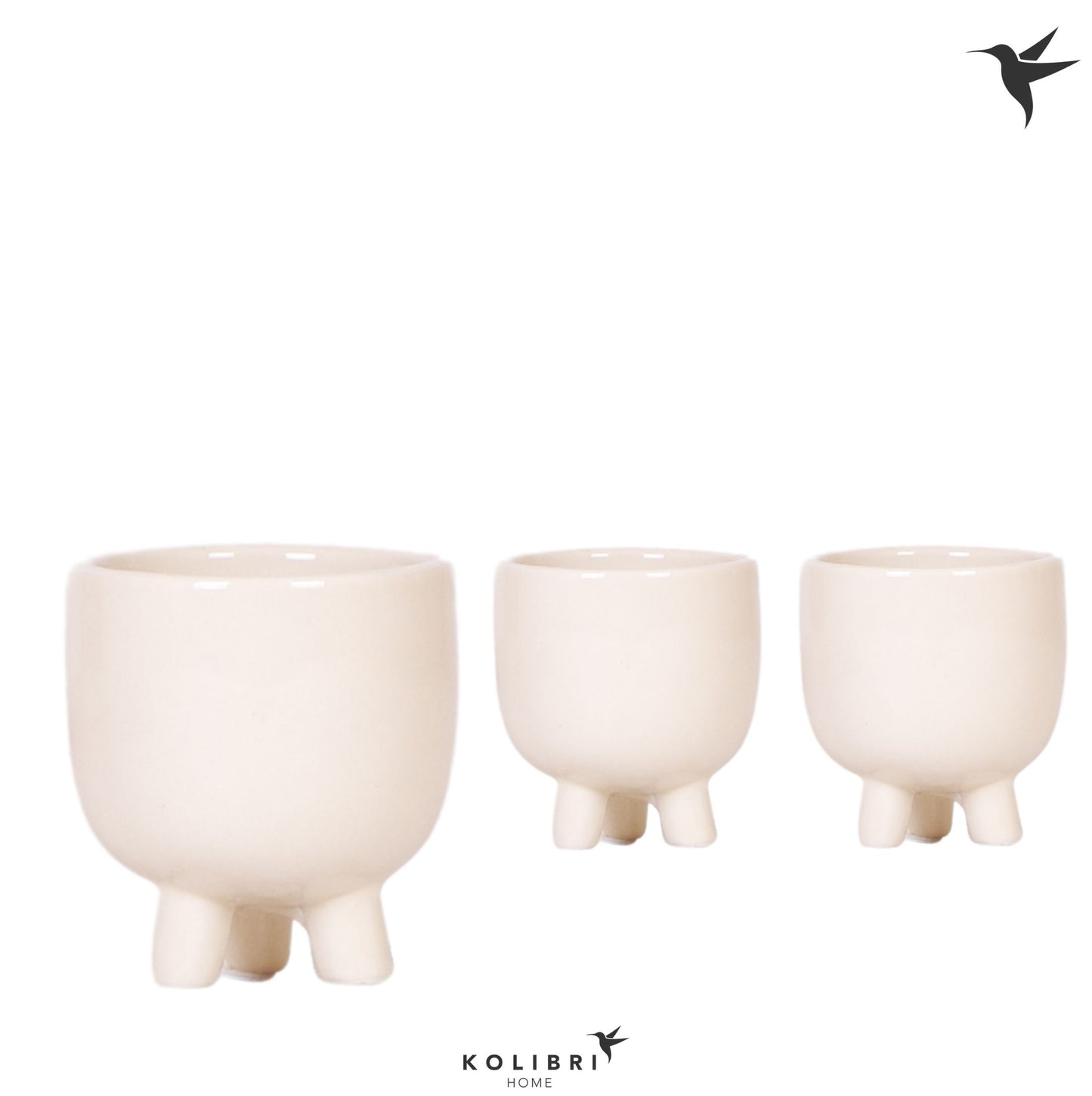 OK Plant Kolibri Home Gummy pot travertine Pack of 12