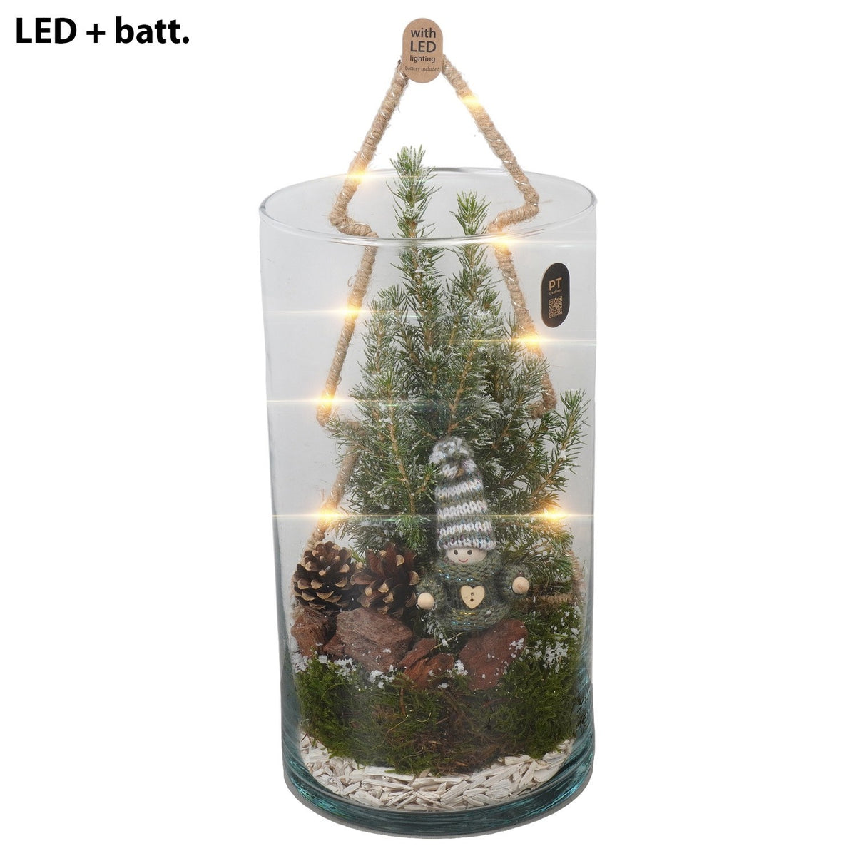 Christmas arrangement 37cm 16cm Pot