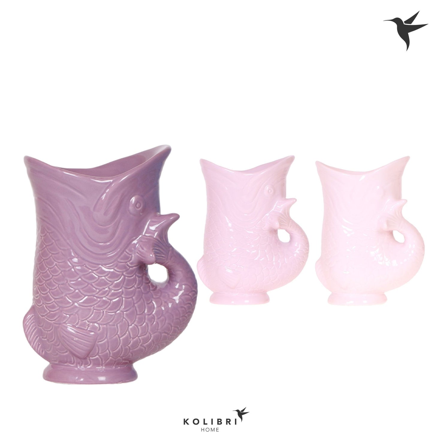 OK Plant Kolibri Home Fish pot lila mix Pack of 6