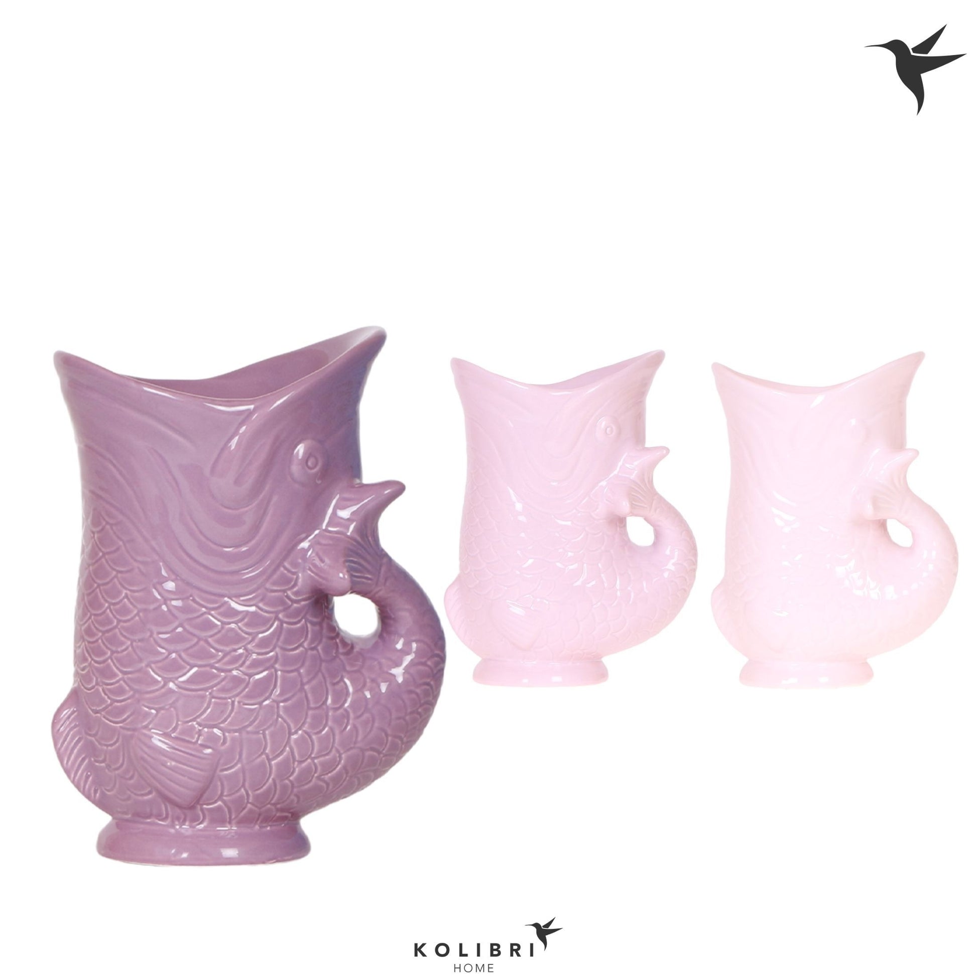 OK Plant Kolibri Home Fish pot lila mix Pack of 6