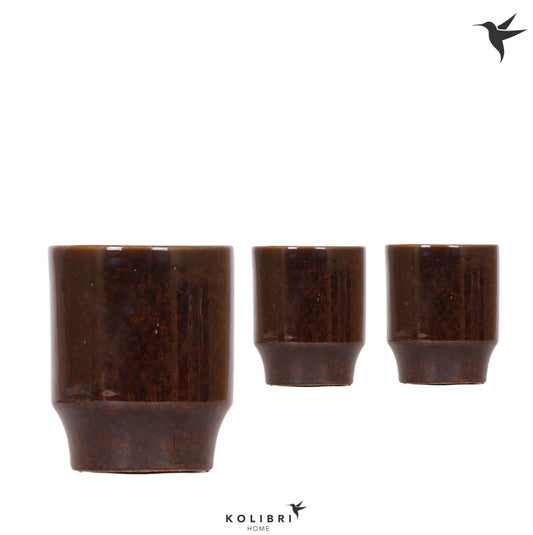 Kolibri Home Classy pot brown 13cm 9cm Pot