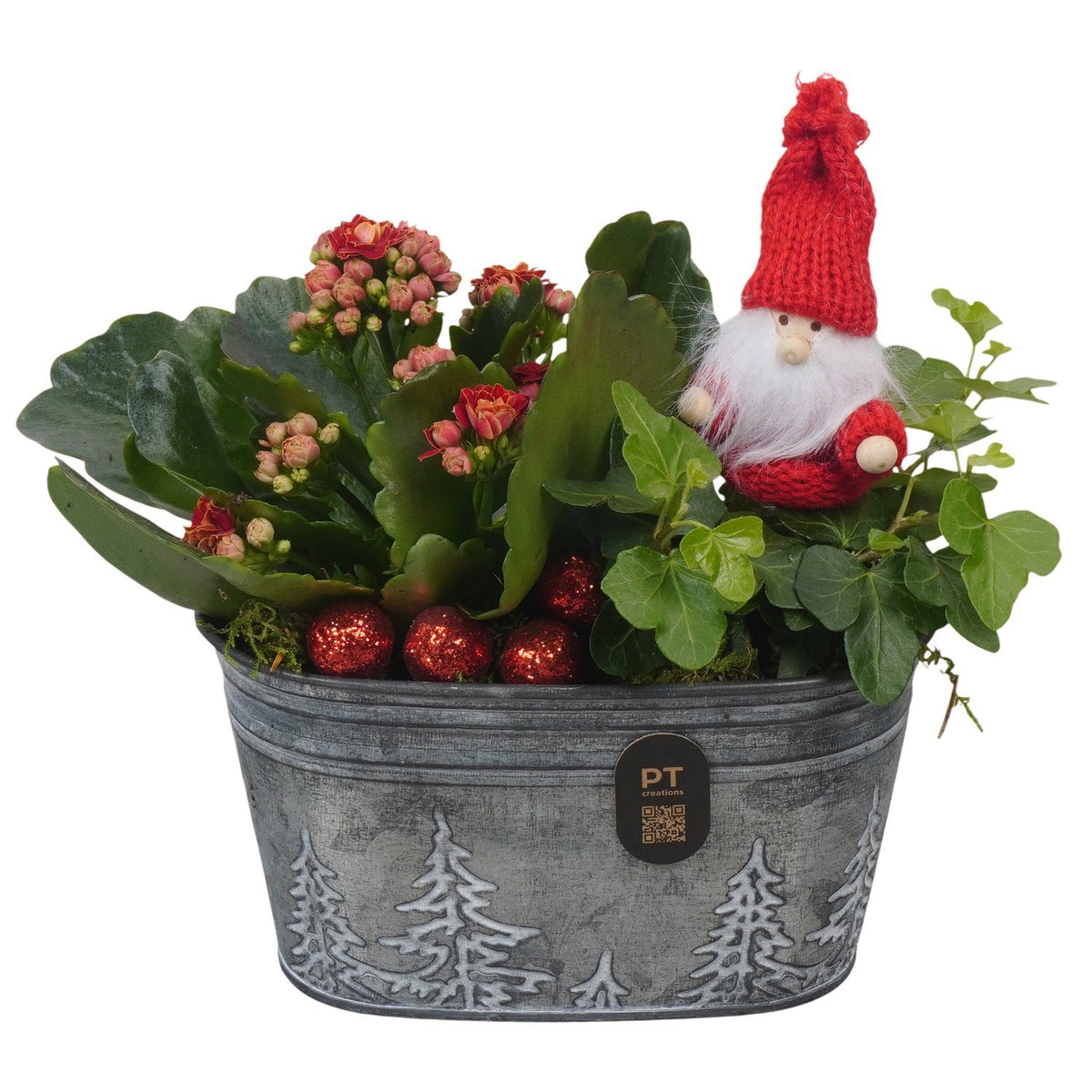 Christmas arrangement 19cm 15cm Pot