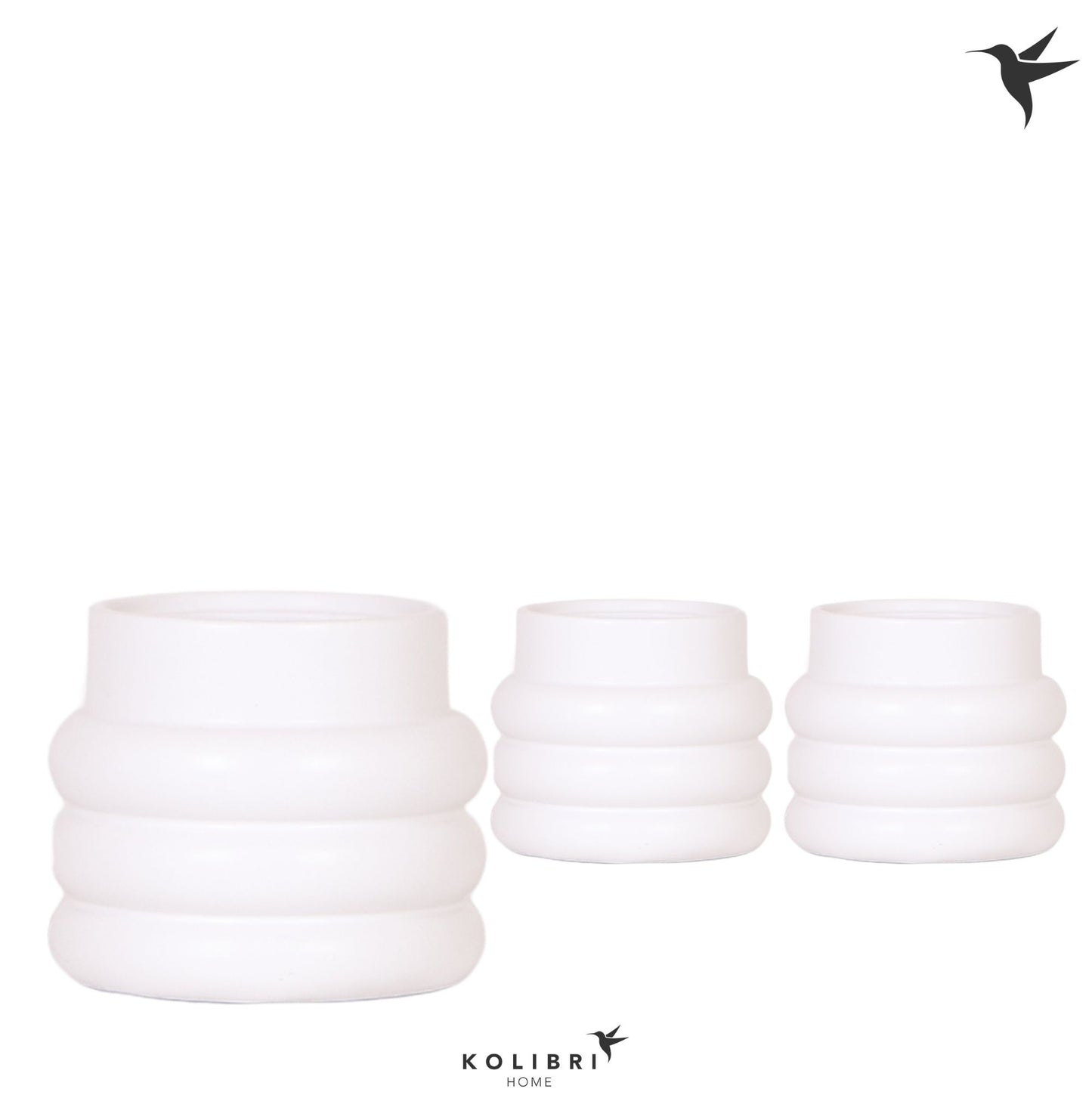 Kolibri Home Bubble pot white 12cm 9cm Pot
