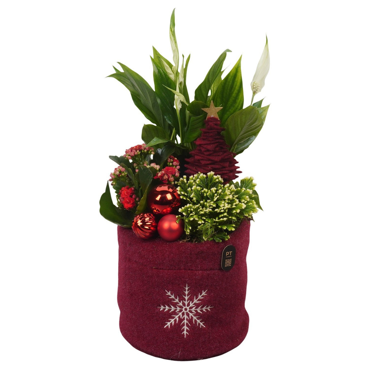 Christmas arrangement 38cm 17cm Pot