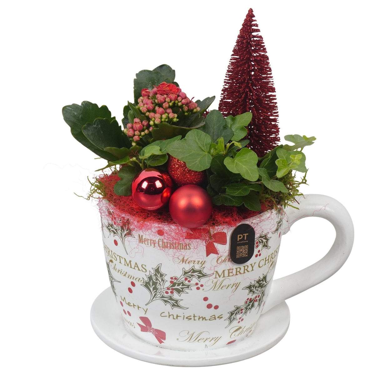 Christmas arrangement 25cm 14cm Pot