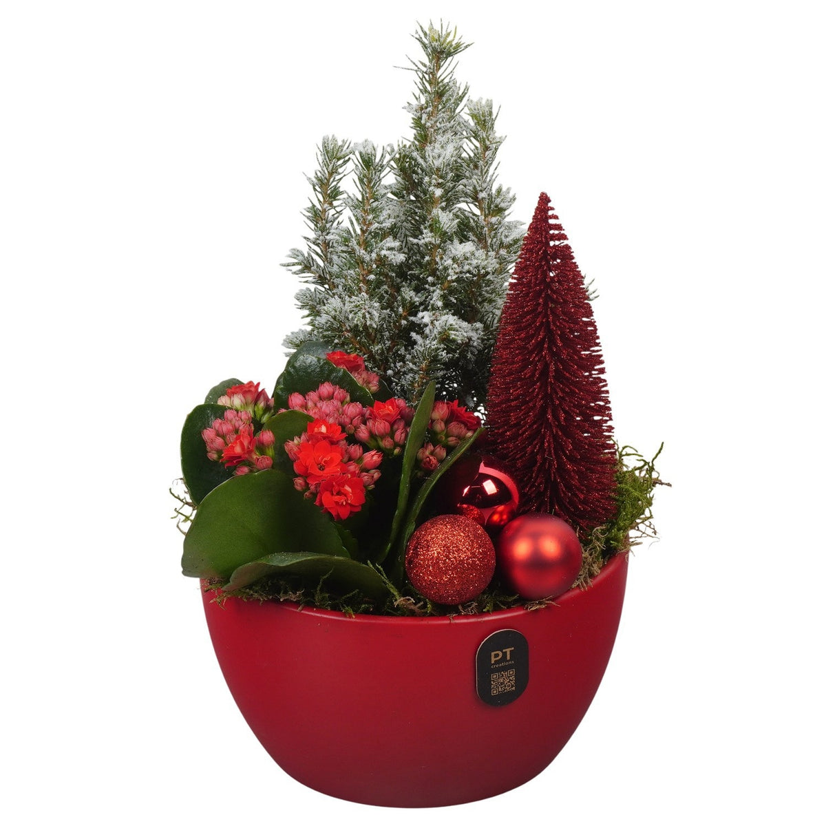 Christmas arrangement 26cm 16cm Pot