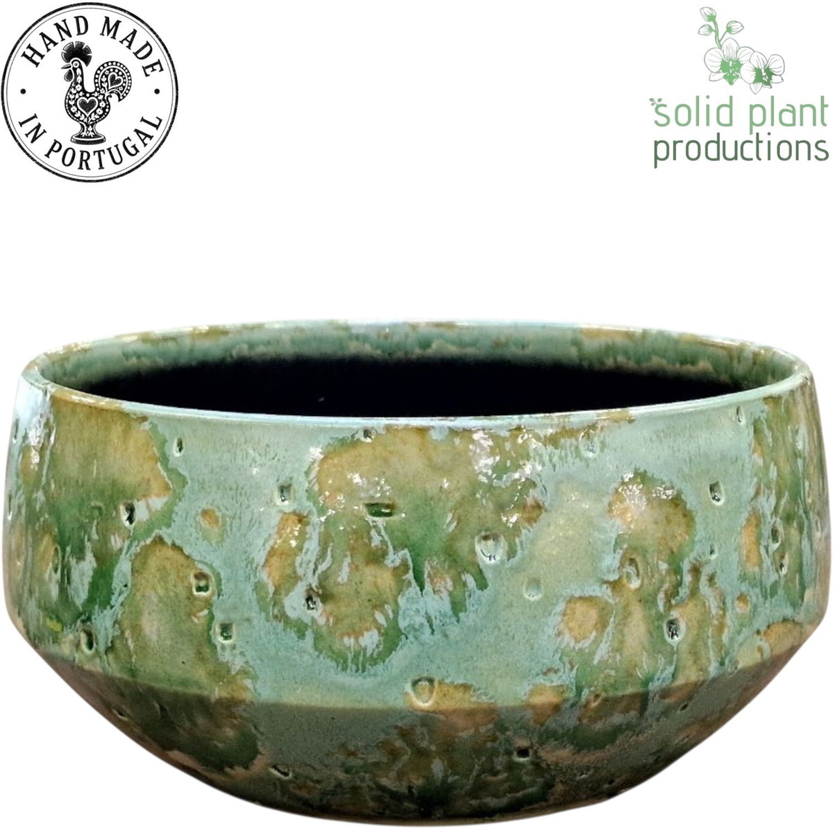 C101 Sophia Green Large 13cm 28cm Pot
