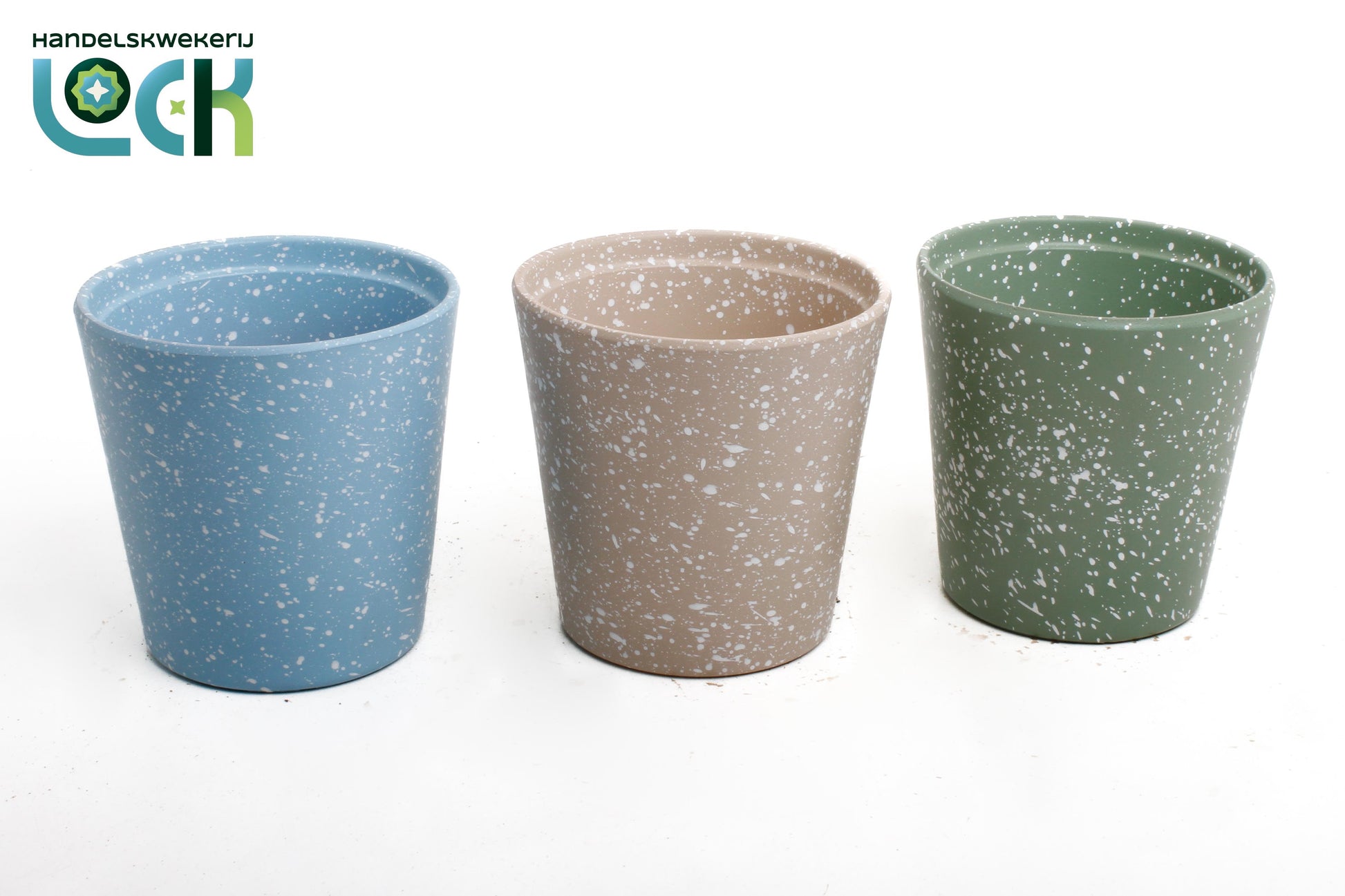 Kleuren mix duurzaam keramiek leeg 12cm Pot