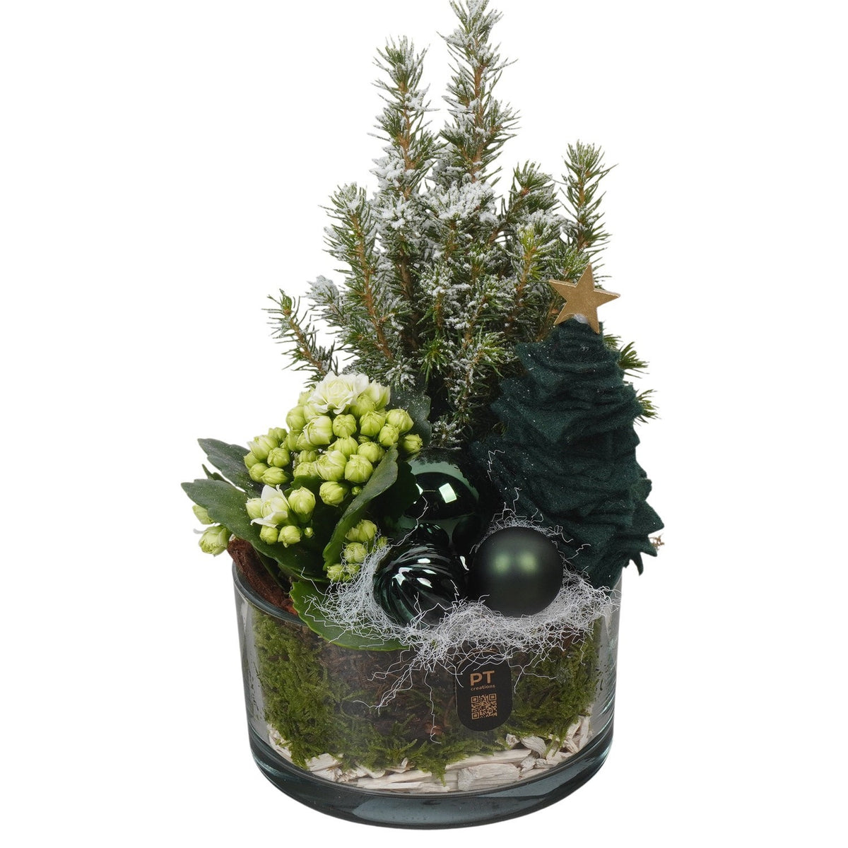 Christmas arrangement 26cm 14cm Pot