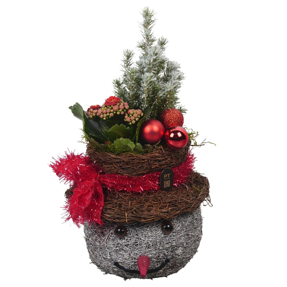 Christmas arrangement 34cm 18cm Pot