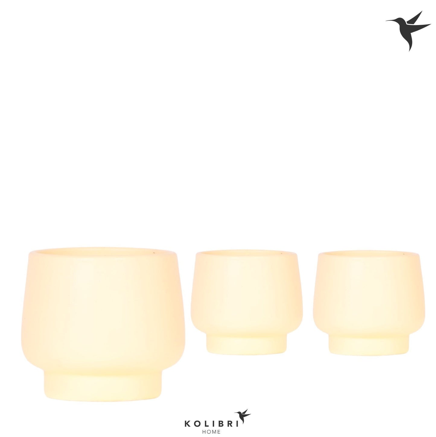 OK Plant Kolibri Home Scandic pot yellow Pack of 6