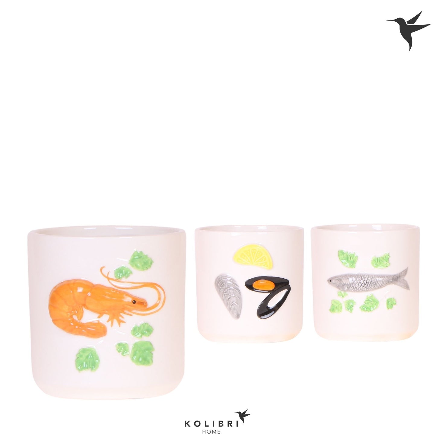 Kolibri Home Fruits de Mer pot mix 11cm 9cm Pot
