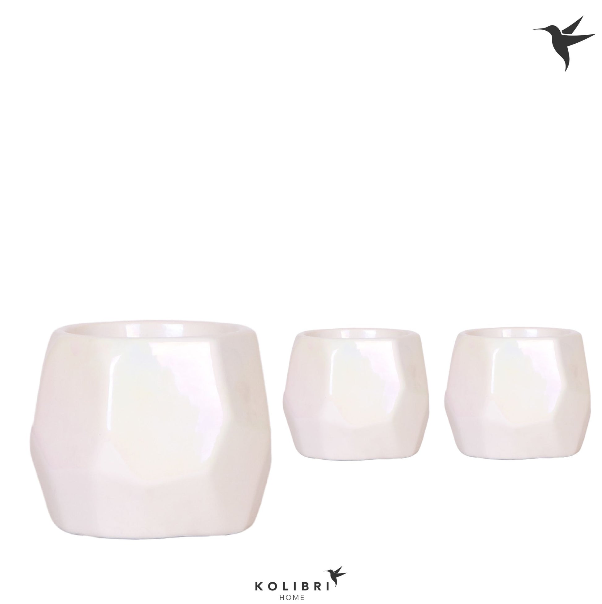 Kolibri Home Pearl pot travertine 11cm 9cm Pot