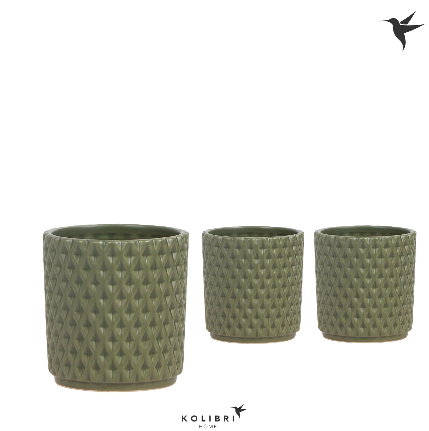 OK Plant Kolibri Home Diamond pot green Pack of 8