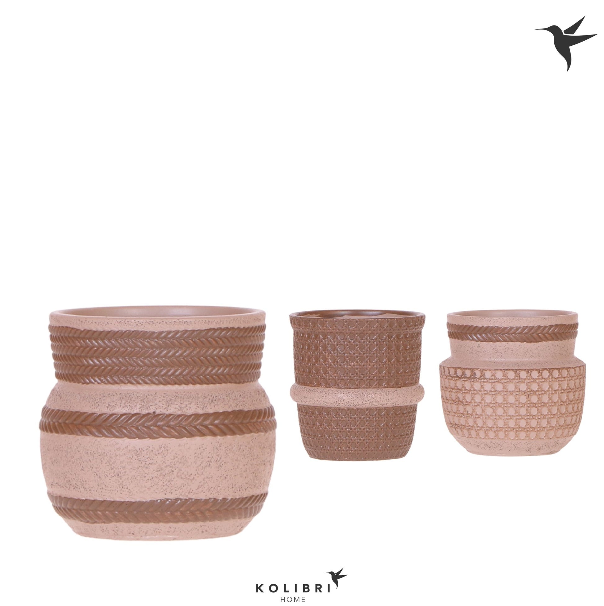 OK Plant Kolibri Home Ethnic pot sand mix Pack of 6