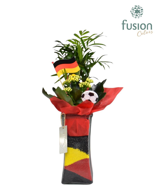 Luxe twistervaas 1020 met Arrangement Duitsland 43cm 10cm Pot