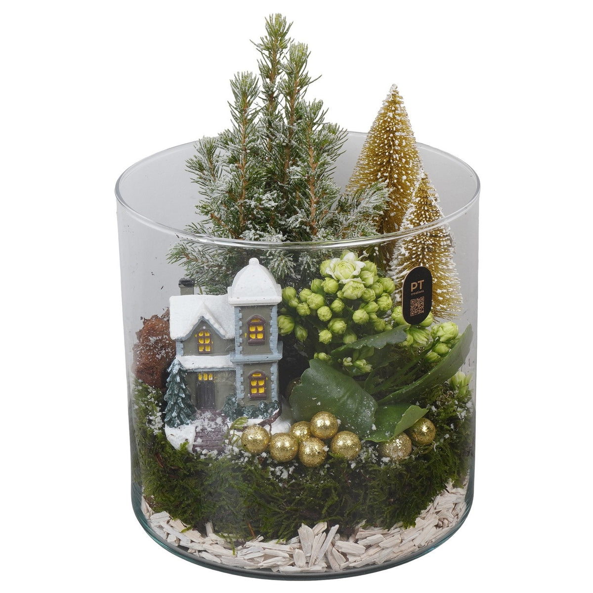 Christmas arrangement 26cm 19cm Pot