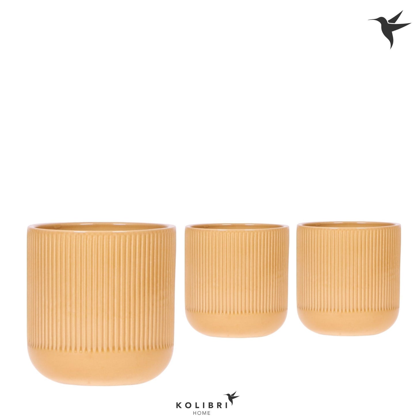 Kolibri Home Flare pot ocher 11cm 9cm Pot