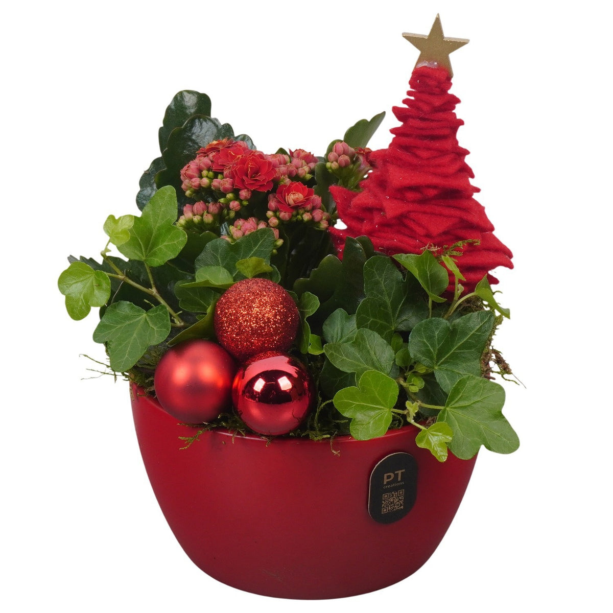 Christmas arrangement 20cm 14cm Pot