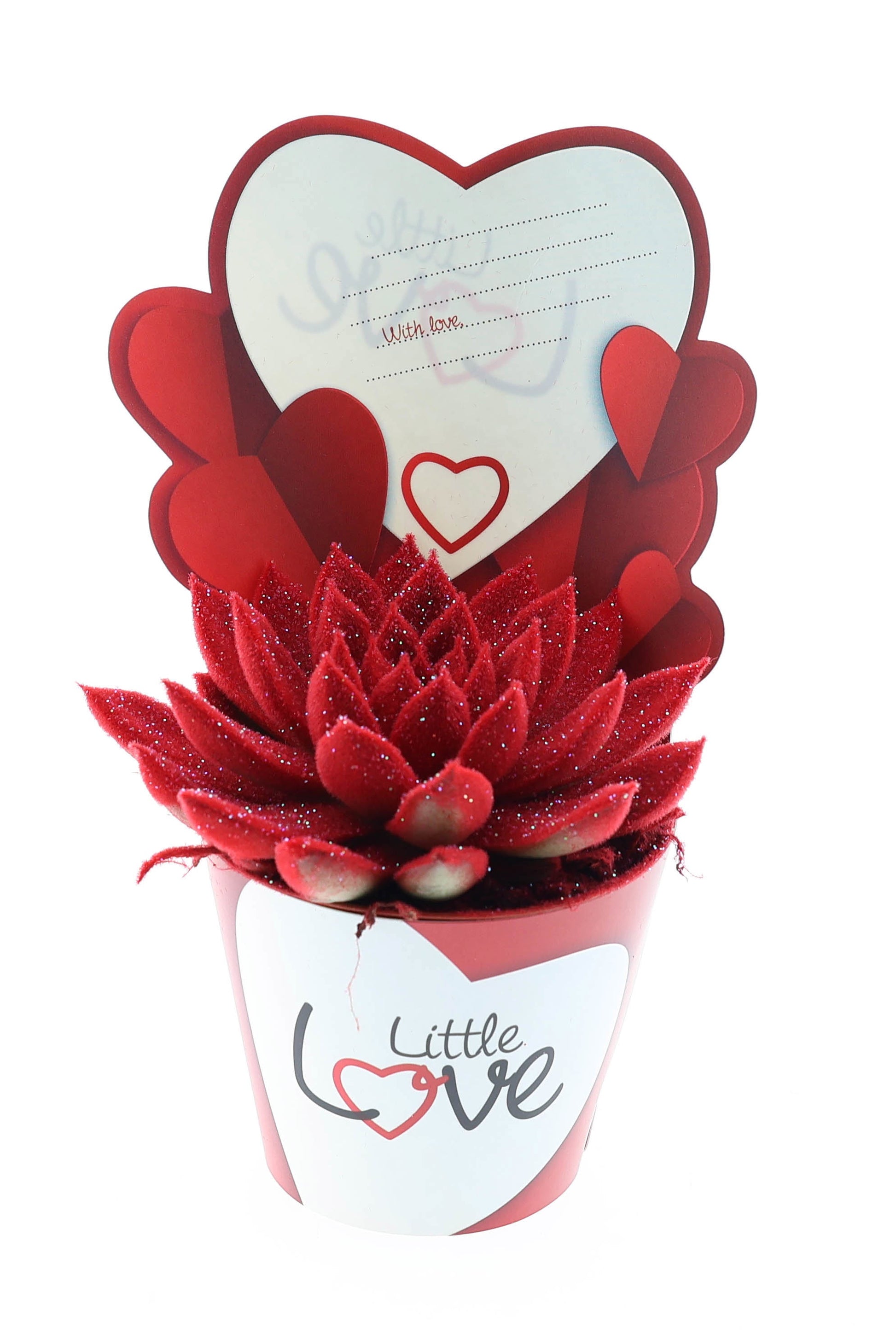 Potcover little love miranda velvet + glitter 10cm Special Pot (508)
