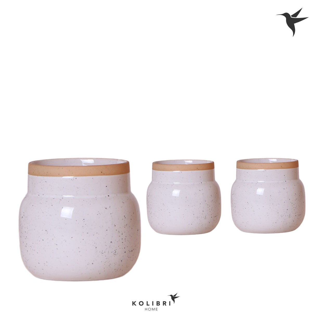 Kolibri Home Vintage Bowl pot white 12cm 9cm Pot