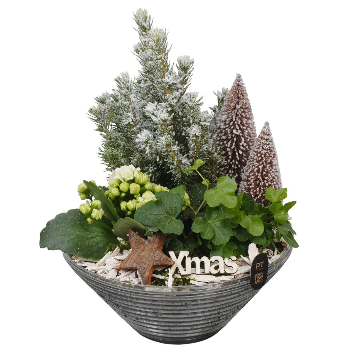 Christmas arrangement 26cm 19cm Pot