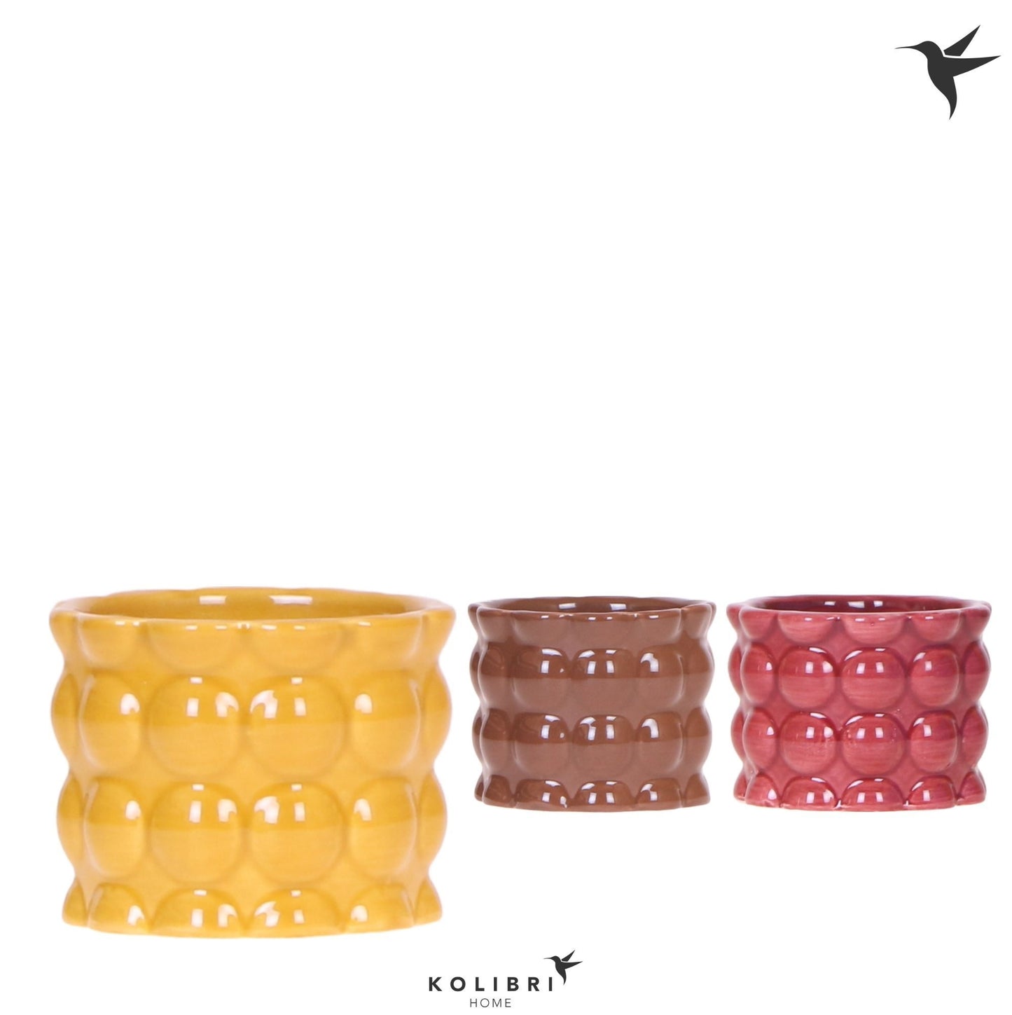 Kolibri Home Cotton pot yellow mix 6cm 6cm Pot